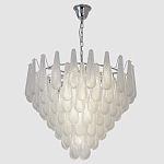 Люстра с подвесками из рифленного стекла в форме капель Textured Glass Chandelier варинант исполнения - 11 | Loft Concept в Челябинске