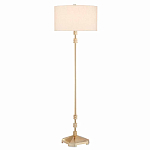 Торшер с абажуром в форме цилиндра на золотистом каркасе Floor lamp Amanda варинант исполнения - 2 | Loft Concept в Челябинске