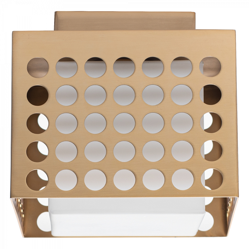 PRECISION Small Flush Mount Латунь Прозрачный белый PRECISION Small Flush Mount Латунь Прозрачный белый в Челябинске | Loft Concept