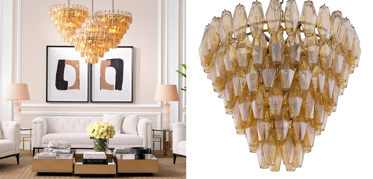 Люстра Eichholtz Chandelier Benini S Amber Люстра Eichholtz Chandelier Benini S Amber - Loft-Concept в Челябинске