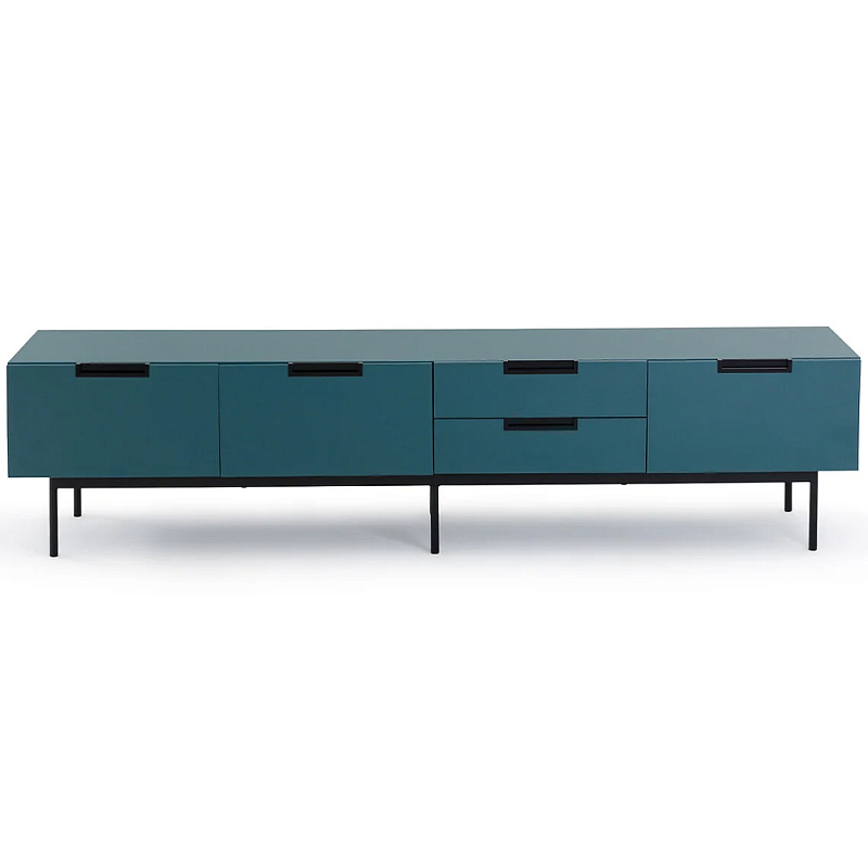 ТВ-тумба Poole TV Stand Темно-синий Черный в Челябинске | Loft Concept 