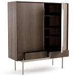 Шкаф из серого дуба Sawada Gray Oak Cabinet варинант исполнения - 3 | Loft Concept в Челябинске