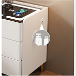 Умная прикроватная тумбочка c зарядкой для телефона Smart Furniture варинант исполнения - 3 | Loft Concept в Челябинске