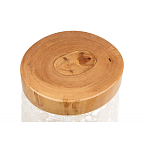 Керамический столик с деревянной столешницей "Пешка" варинант исполнения - 5 | Loft Concept в Челябинске