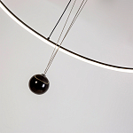 Светодиодная люстра Black LED Circle and Ball Lamp варинант исполнения - 6 | Loft Concept в Челябинске