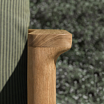 Дизайнерское уличное кресло из массива дерева с плетеной спинкой PALINFRASCA Armchair варинант исполнения - 5 | Loft Concept в Челябинске