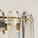 Люстра многоярусная с овальными прозрачными подвесками 36 см Harmonica варинант исполнения - 7 | Loft Concept в Челябинске