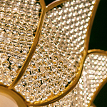 Люстра в форме тюльпана с лепестками из прозрачных стеклянных бусин Hanging Flowers варинант исполнения - 5 | Loft Concept в Челябинске