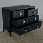 Бельевой Комод с 4 ящиками Elsa Dreams Black варинант исполнения - 2 | Loft Concept в Челябинске