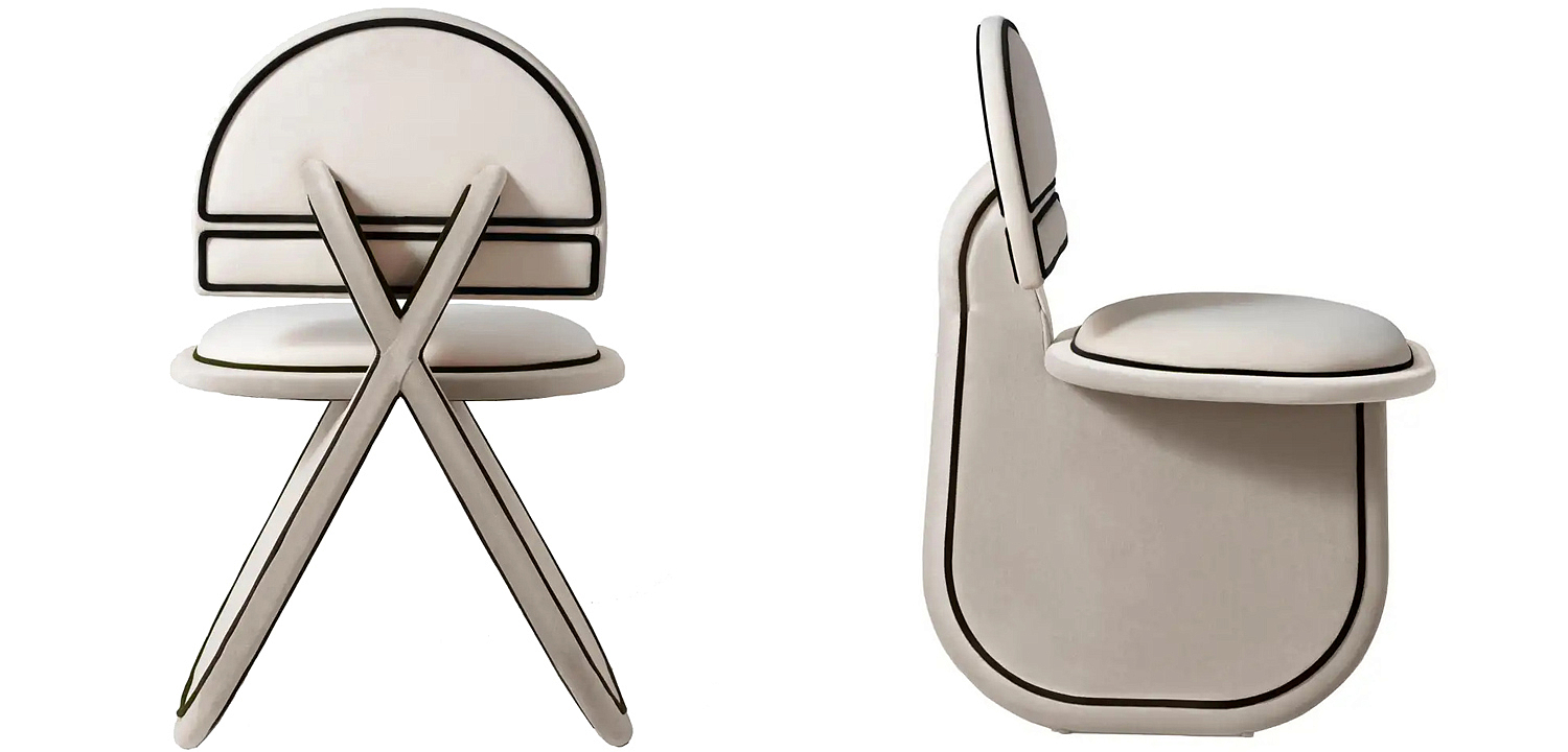 Дизайнерский Стул Chair Armchair Velvet Grey Dovain Studio Design Sergio Prieto Deco Upholstered Дизайнерский Стул Chair Armchair Velvet Grey Dovain Studio Design Sergio Prieto Deco Upholstered - Loft-Concept в Челябинске
