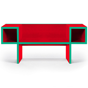 Дизайнерская разноцветная скамья Poltronova Canton Bench