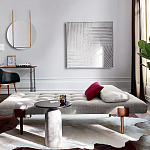 Дизайнерский журнальный стол с чёрной круглой столешницей Visanyp варинант исполнения - 2 | Loft Concept в Челябинске