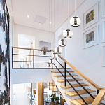 Подвесной светильник со стеклянным плафоном Inner Gleam Globe black  варинант исполнения - 4 | Loft Concept в Челябинске