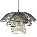 Подвесной светильник Black Grey Mesh Lampshade Hanging Lamp варинант исполнения - 1 | Loft Concept в Челябинске