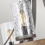 Люстра с цилиндрическим плафонами из толстого волнистого стекла в индустриальном стиле Feiss варинант исполнения - 12 | Loft Concept в Челябинске