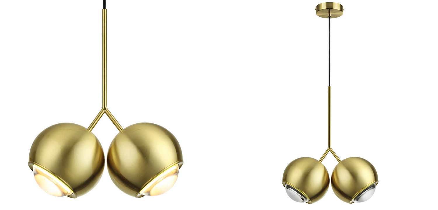 Подвесной светильник Ivor Pendant Double Gold Подвесной светильник Ivor Pendant Double Gold - Loft-Concept в Челябинске