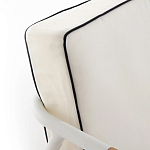 Садовый 2-х местный диван с подлокотниками из тика White варинант исполнения - 7 | Loft Concept в Челябинске