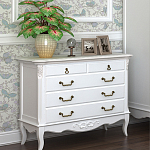 Комод белый из массива бука в стиле прованс White Provence варинант исполнения - 4 | Loft Concept в Челябинске