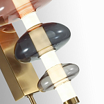 Бра с плафоном из разноцветного стекла Glass Peonies варинант исполнения - 1 | Loft Concept в Челябинске