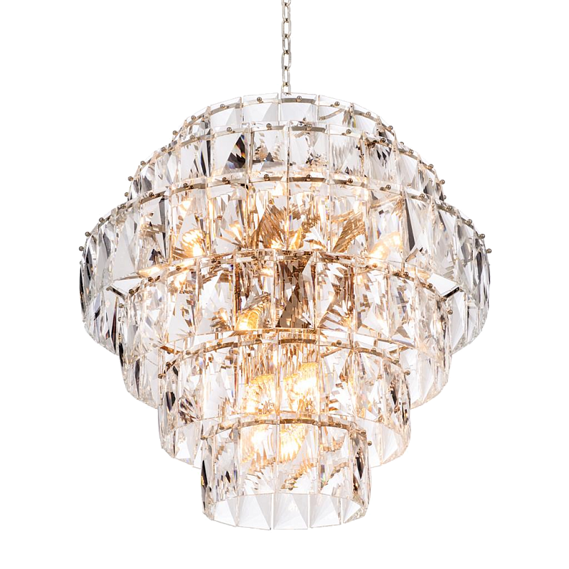 Люстра Chandelier Amazone L Никель Прозрачный Люстра Chandelier Amazone L Никель Прозрачный в Челябинске | Loft Concept
