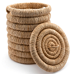 Плетеная корзина с крышкой из плетеного бананового дерева Zuwena Wicker Basket варинант исполнения - 3 | Loft Concept в Челябинске