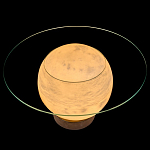 Торшер - журнальный стол Cryptocrystalline Stone варинант исполнения - 7 | Loft Concept в Челябинске