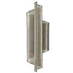 Бра серебряное изогнутой формы с перфорацией Perforation варинант исполнения - 3 | Loft Concept в Челябинске