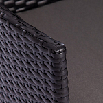 Обеденный комплект из искуственного ротанга Vintara черный варинант исполнения - 5 | Loft Concept в Челябинске