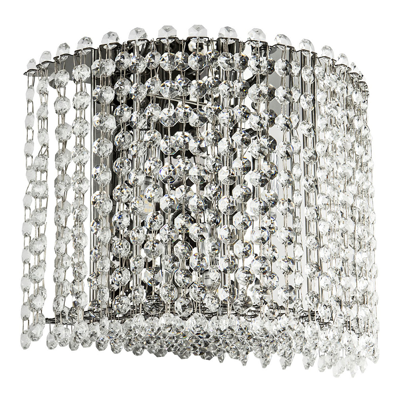 Бра с хрустальными подвесками хром Crystal Art Chrome Wall Lamp Хром Прозрачный Бра с хрустальными подвесками хром Crystal Art Chrome Wall Lamp Хром Прозрачный в Челябинске | Loft Concept