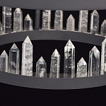 Люстра с двумя кольцами черного цвета с хрустальными элементами QUARTZ CRYSTAL варинант исполнения - 11 | Loft Concept в Челябинске