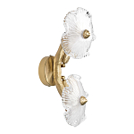 Бра с ветвистыми бронзовыми элементами и стеклянными рифлеными дисками Textured Glass Bra варинант исполнения - 4 | Loft Concept в Челябинске