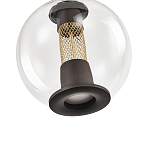 Подвесной светильник с плафоном в форме шара Inner Gleam Orb black  варинант исполнения - 3 | Loft Concept в Челябинске