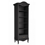Стеллаж черный узкий из массива бука с 5-ю полками Black Provence варинант исполнения - 1 | Loft Concept в Челябинске
