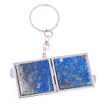 Зеркало брелок складное двухстороннее из натурального камня Лазурит Stone Mirrors варинант исполнения - 6 | Loft Concept в Челябинске