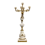 Подсвечник белый Попугай из фарфора с бронзовыми элементами Eden Garden варинант исполнения - 2 | Loft Concept в Челябинске