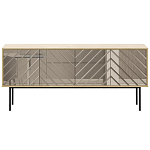 Длинная тумба с зеркальным декором Serena варинант исполнения - 9 | Loft Concept в Челябинске