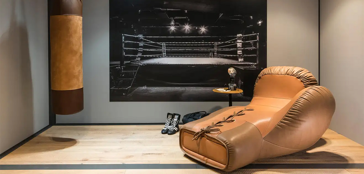 Кушетка Дизайнерская в форме Боксерской Перчатки Vintage De Sede boxing glove sectional sofa I Кушетка Дизайнерская в форме Боксерской Перчатки Vintage De Sede boxing glove sectional sofa I - Loft-Concept в Челябинске