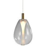 Подвесной светильник со стеклянным плафоном в форме капли NAOMI drop transparent glass варинант исполнения - 3 | Loft Concept в Челябинске