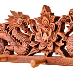 Панно-вешалка из дерева драконы Panel With Animals варинант исполнения - 2 | Loft Concept в Челябинске