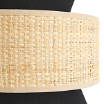 Бра с плетеным декором Bonnie Wicker Black Wall Lamp варинант исполнения - 3 | Loft Concept в Челябинске