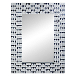 Прямоугольное зеркало с инкрустацией раковинами устриц Mother оf Pearl Facets варинант исполнения - 1 | Loft Concept в Челябинске