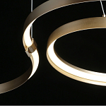 Люстра подвесная светодиодная в виде волнообразной ленты Ribbon Vortex варинант исполнения - 19 | Loft Concept в Челябинске