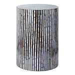 Столик с инкрустацией с перламутровым узором Dominic Black варинант исполнения - 1 | Loft Concept в Челябинске