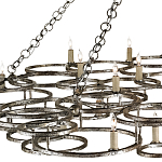 Люстра фигурная многоярусная из круглых элементов Round Metal Element варинант исполнения - 1 | Loft Concept в Челябинске