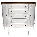 Комод полукруглый с ящиками и дверцами в стиле прованс Montmartre Provence Chest of Drawers варинант исполнения - 1 | Loft Concept в Челябинске