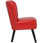 Кресло с обивкой из эко-кожи Harper Armchair Red варинант исполнения - 3 | Loft Concept в Челябинске