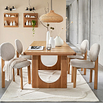 Деревянный стул из массива дуба Reed Oak Chair варинант исполнения - 6 | Loft Concept в Челябинске