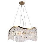 Люстра подвесная волнистой формы с хрустальными подвесками Ludivine Lighting варинант исполнения - 1 | Loft Concept в Челябинске