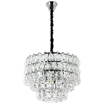 Люстра с хрустальными подвесками в виде капель Antoine Crystal Drops Chrome Chandelier 9 варинант исполнения - 2 | Loft Concept в Челябинске