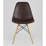 Пластиковый стул на ножках из массива бука Eames Brown варинант исполнения - 4 | Loft Concept в Челябинске